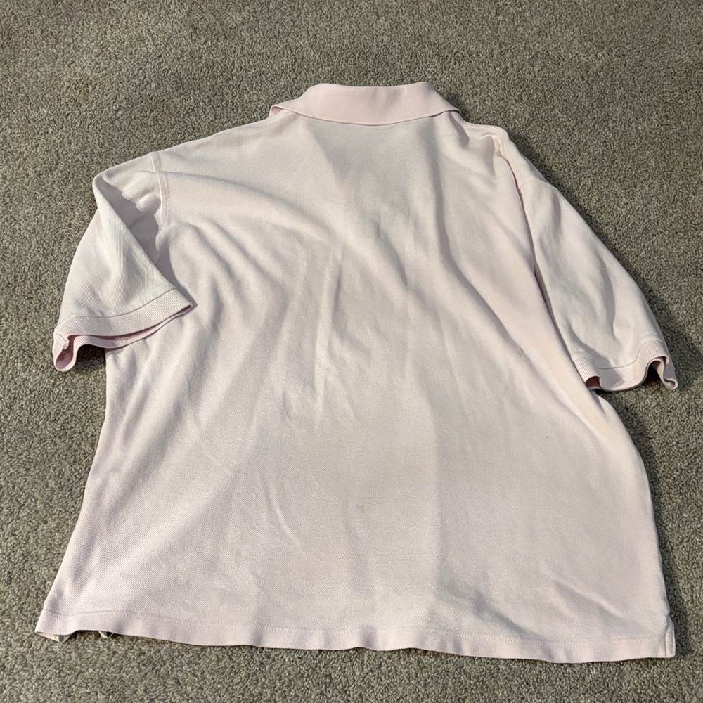 Burberry Light Pink Cotton Polo with Navy Label - Picture 5 of 5